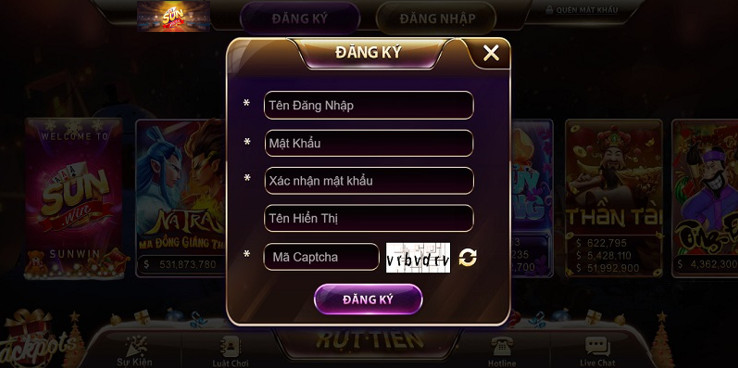 Hướng dẫn đăng ký vào tài khoản Sunwin88