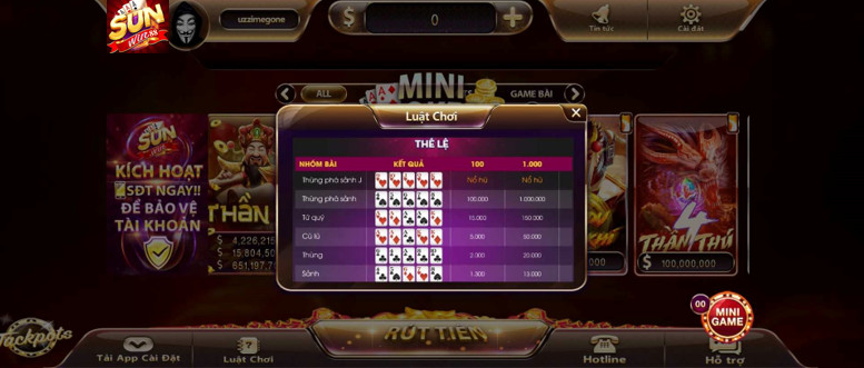 Poker Sunwin 2 Luật chơi poker sunwin88